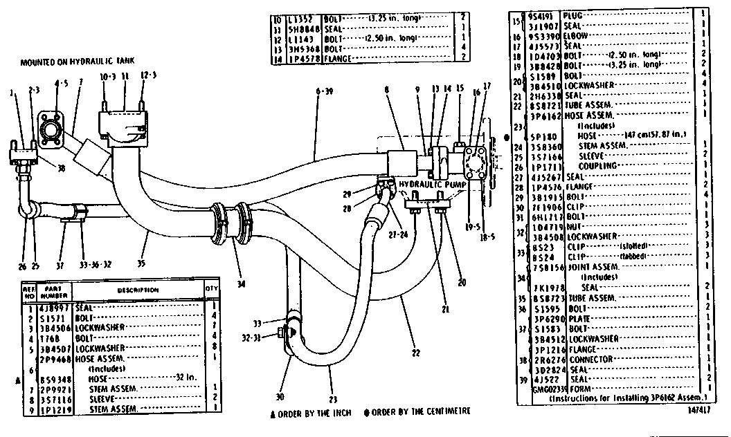 CAT  	 	3P-6162:  Шланг в сборе 