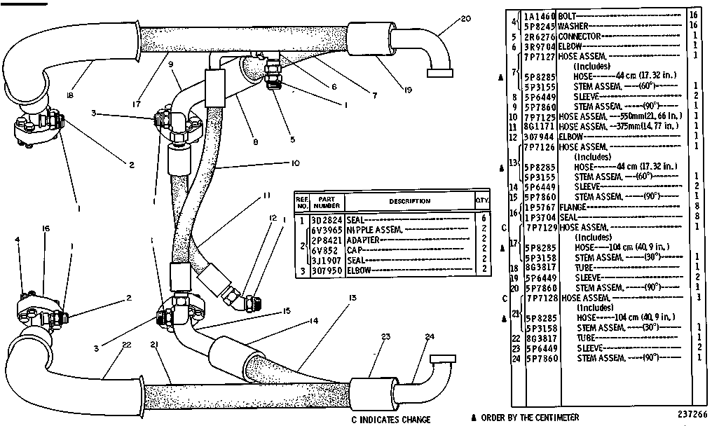 CAT  	 	7P-7129:  Шланг в сборе 