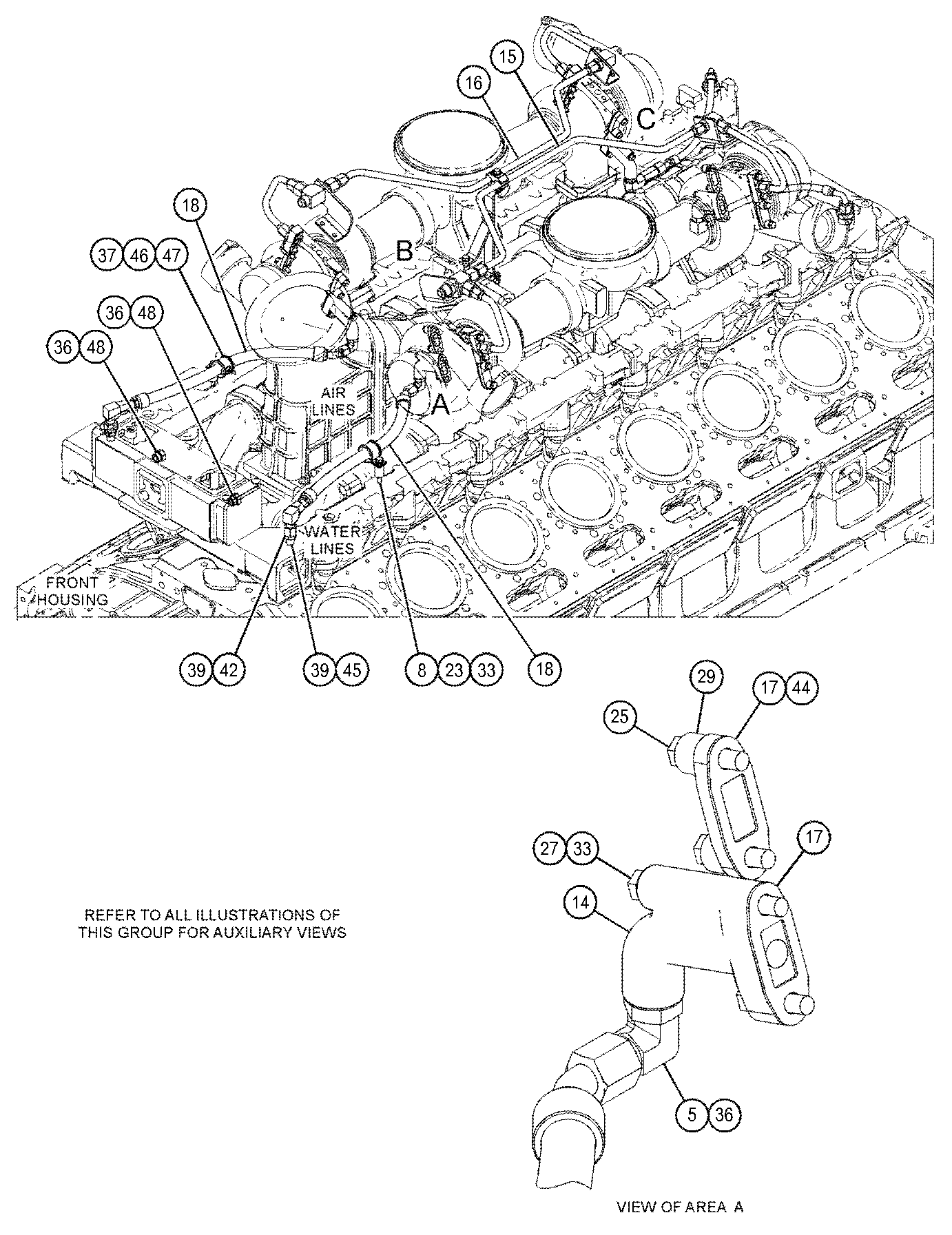 CAT  	 	354-8331:  Шланг в сборе 
