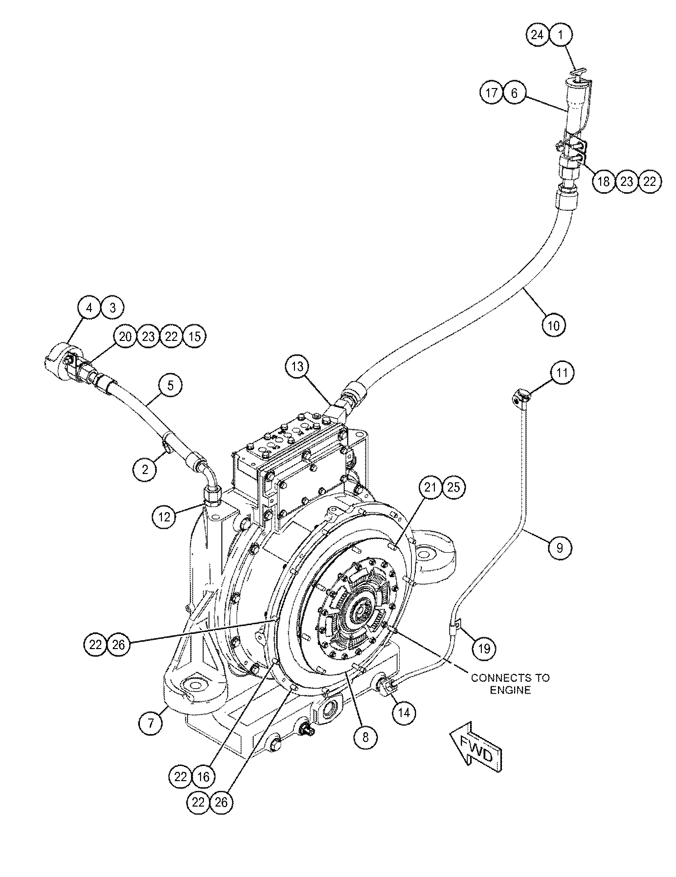 CAT  	 	434-0776:  Bolt-12 Point Head 