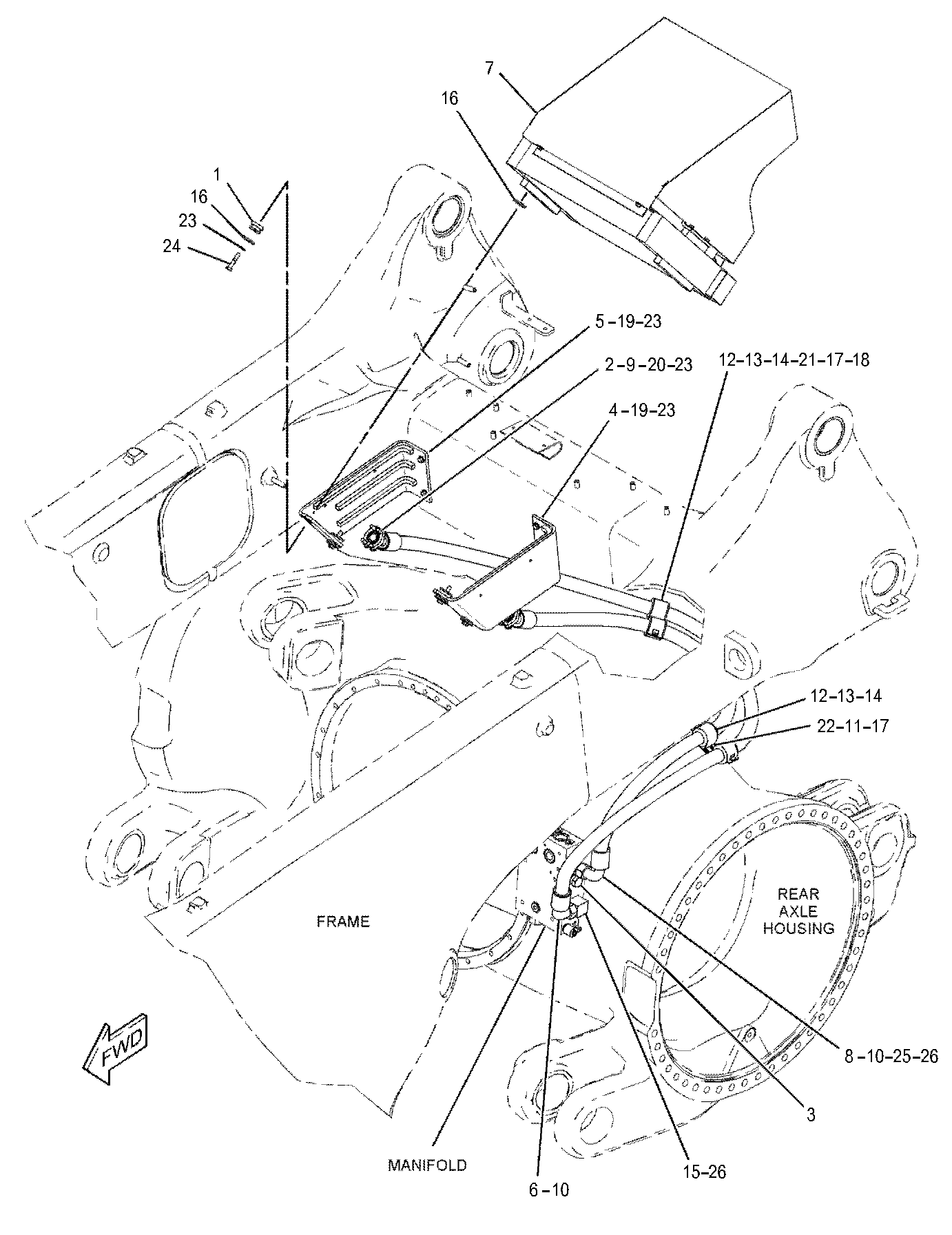 CAT  	 	321-2012:  Шланг в сборе 