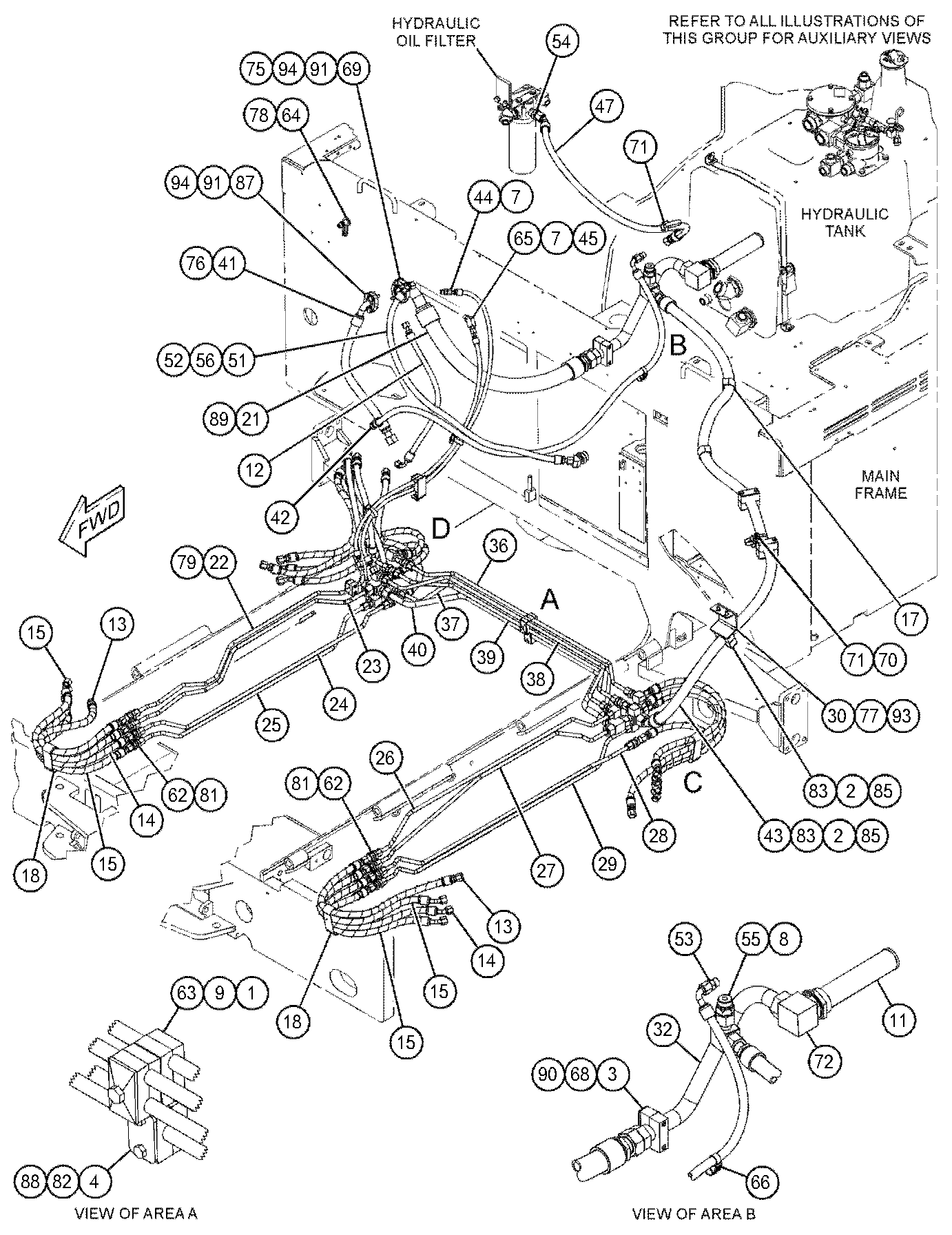 CAT  	 	441-1205:  Шланг в сборе 