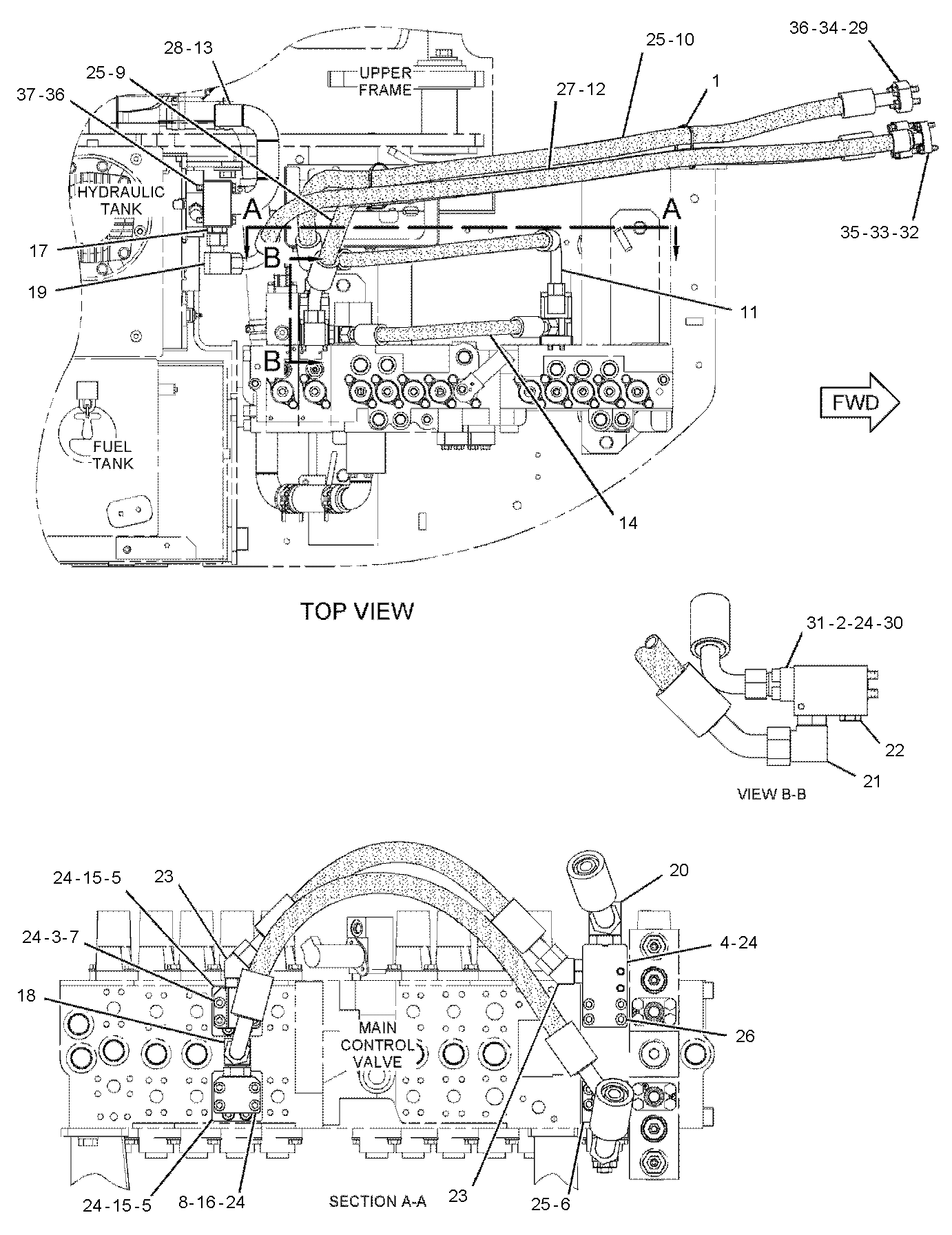 CAT  	 	285-2708:  Шланг в сборе 