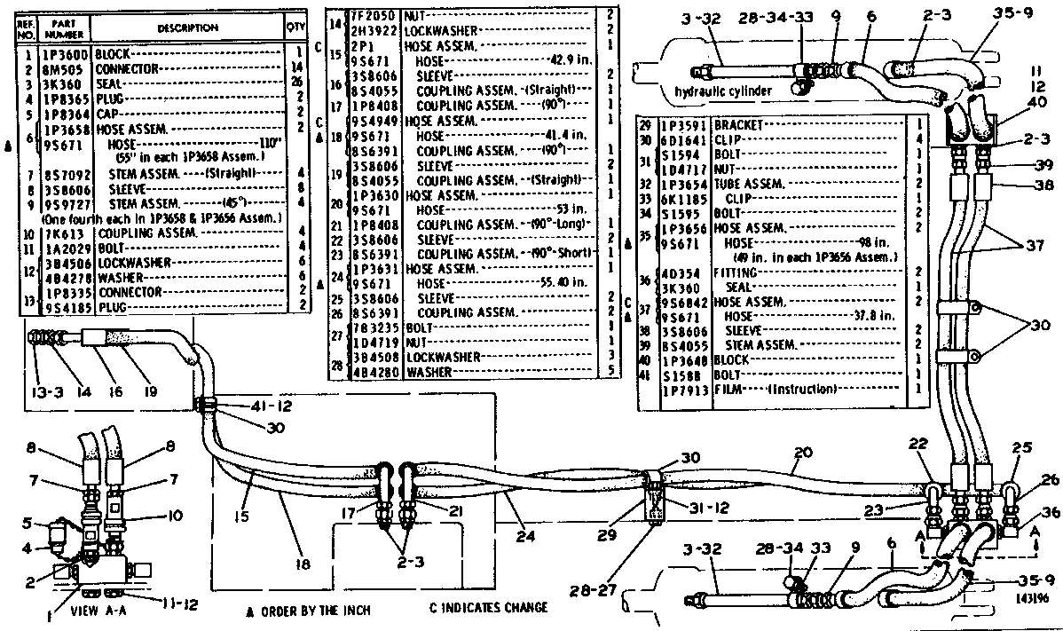 CAT  	 	1P-3630:  Шланг в сборе 