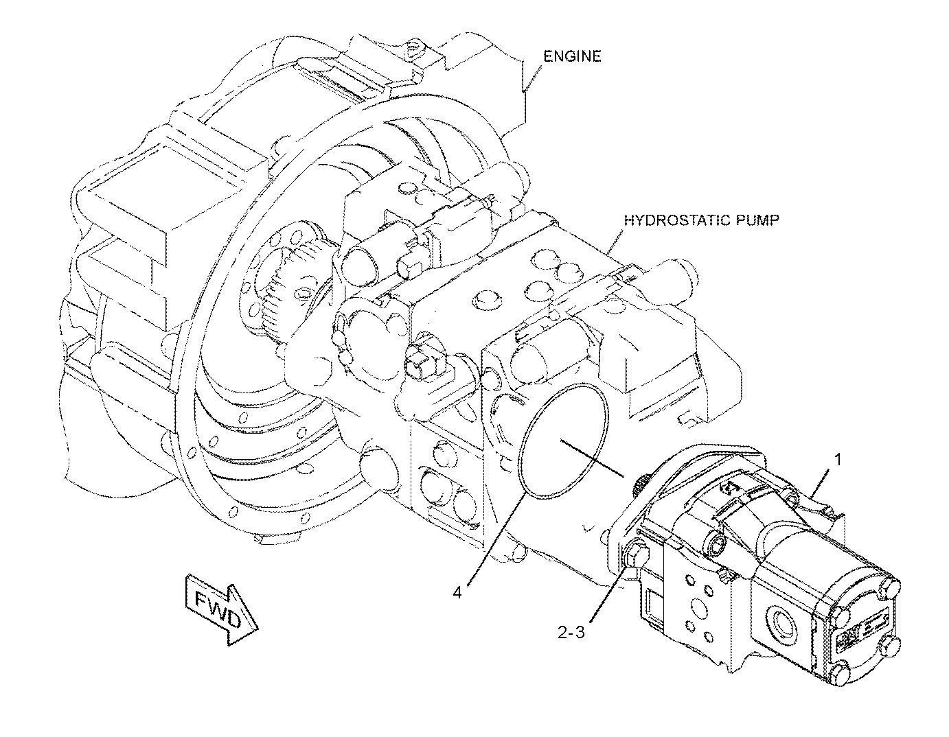 CAT  	 	258-2553:  БЛОК НАСОСА ШЕСТЕРЕНЧАТОГО B 