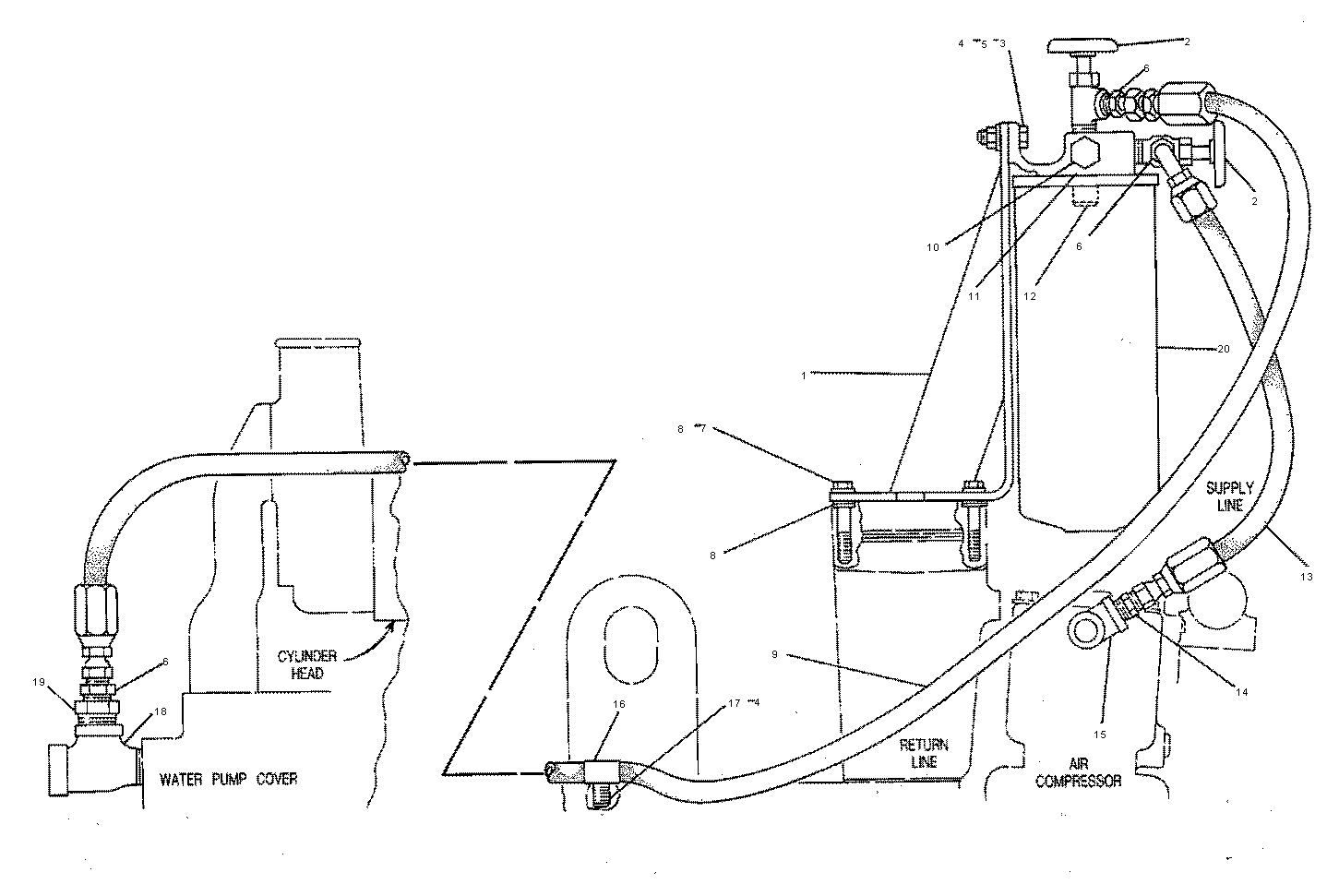 CAT  	 	4W-5964:  ШЛАНГ В СБОРЕ 