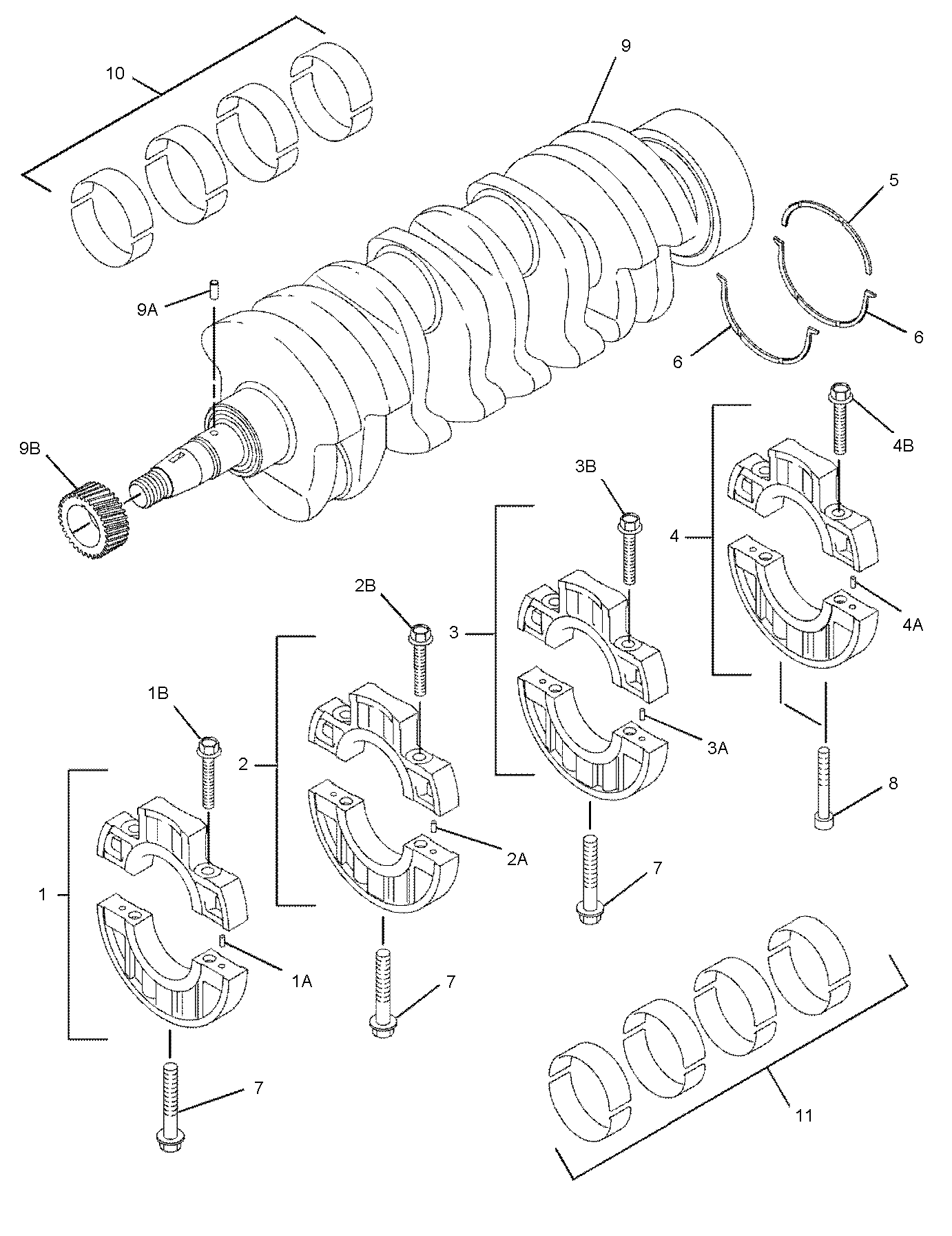 CAT  	 	154-0385:  Bolt-Flange Head 