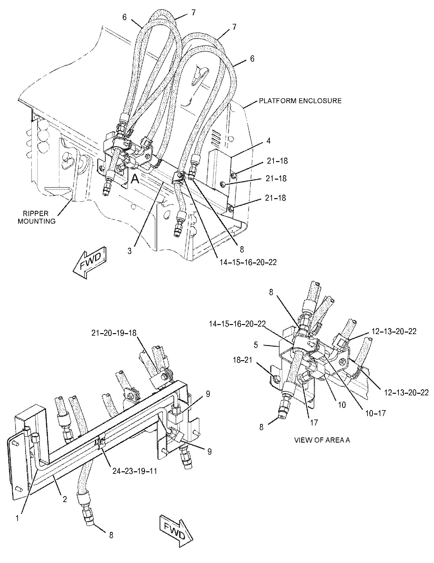 CAT  	 	369-4706:  Шланг в сборе 
