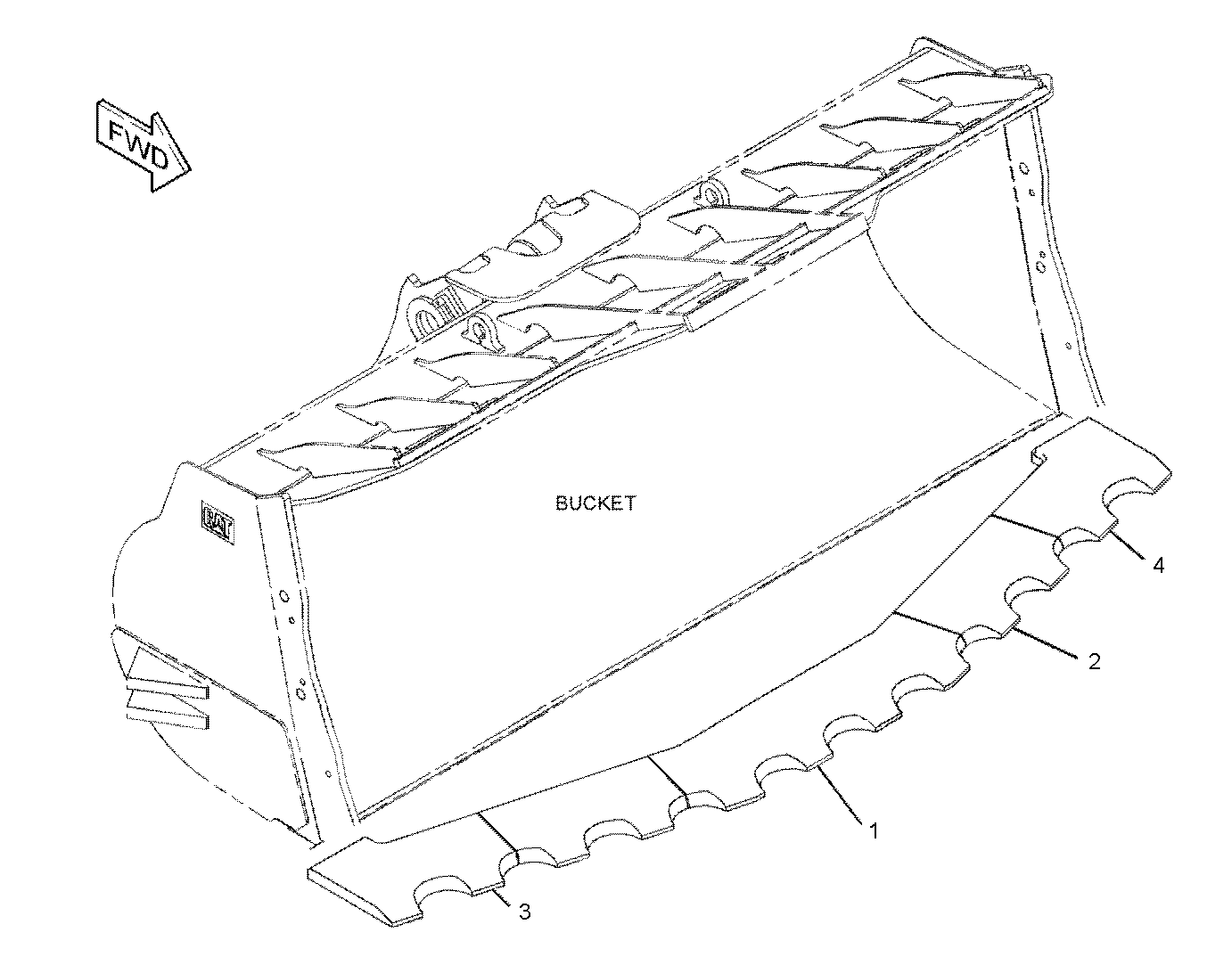 CAT  	 	323-0179:  Cutting Edge Segment LH 