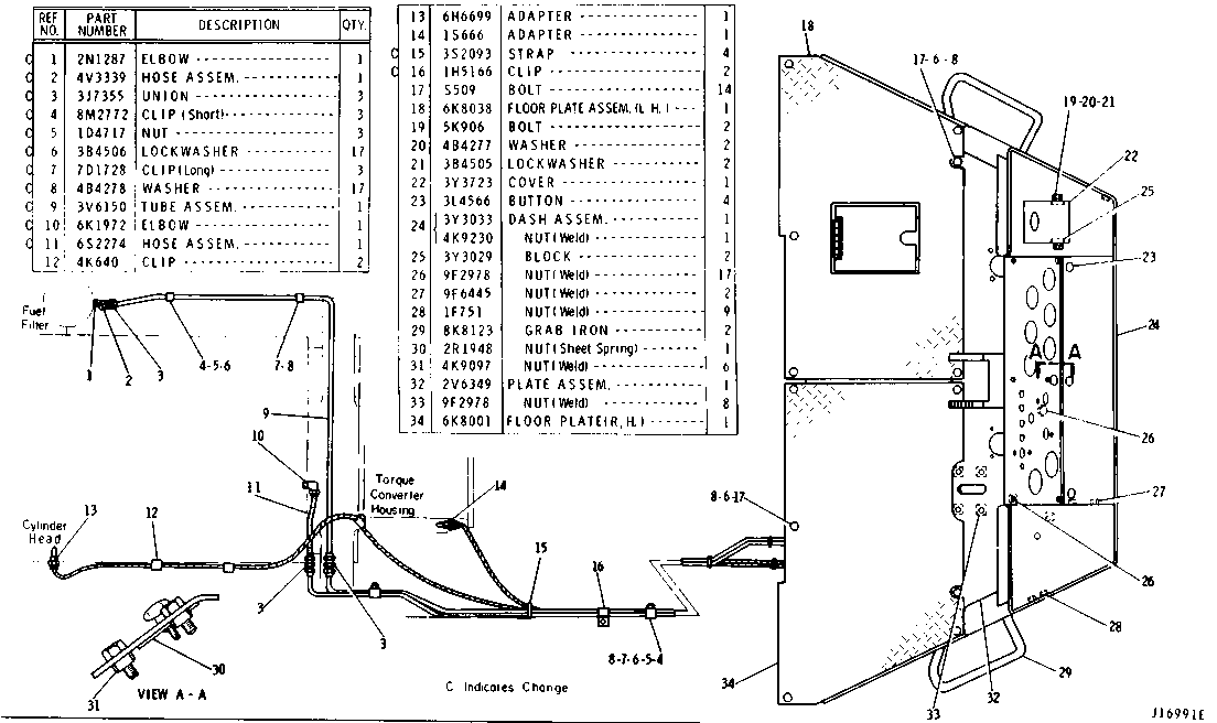 CAT  	 	4V-3339:  ШЛАНГ В СБОРЕ 