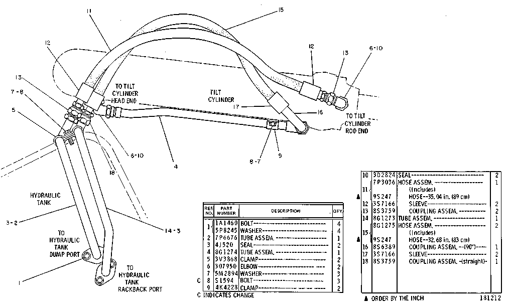 CAT  	 	7P-3036:  Шланг в сборе 