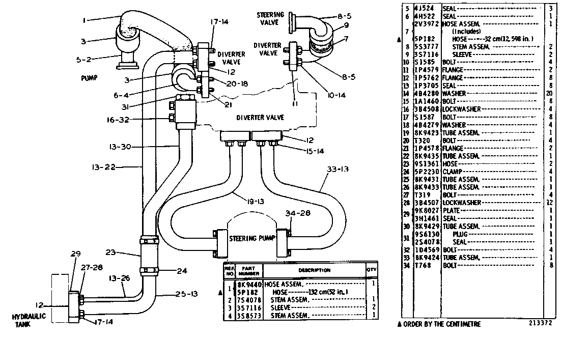 CAT  	 	2V-3972:  Шланг в сборе 