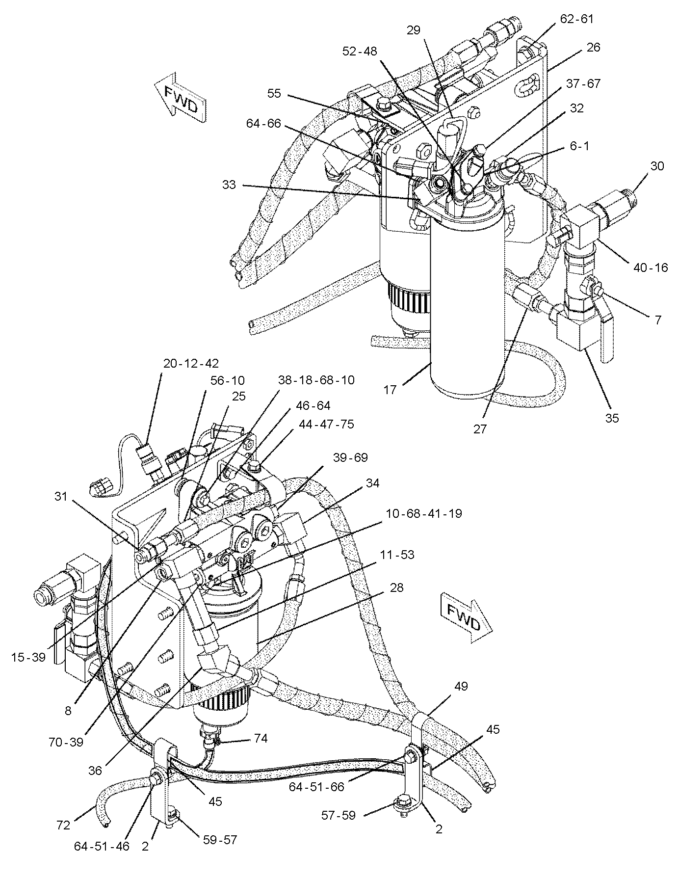 CAT  	 	228-4176:  Шланг в сборе 