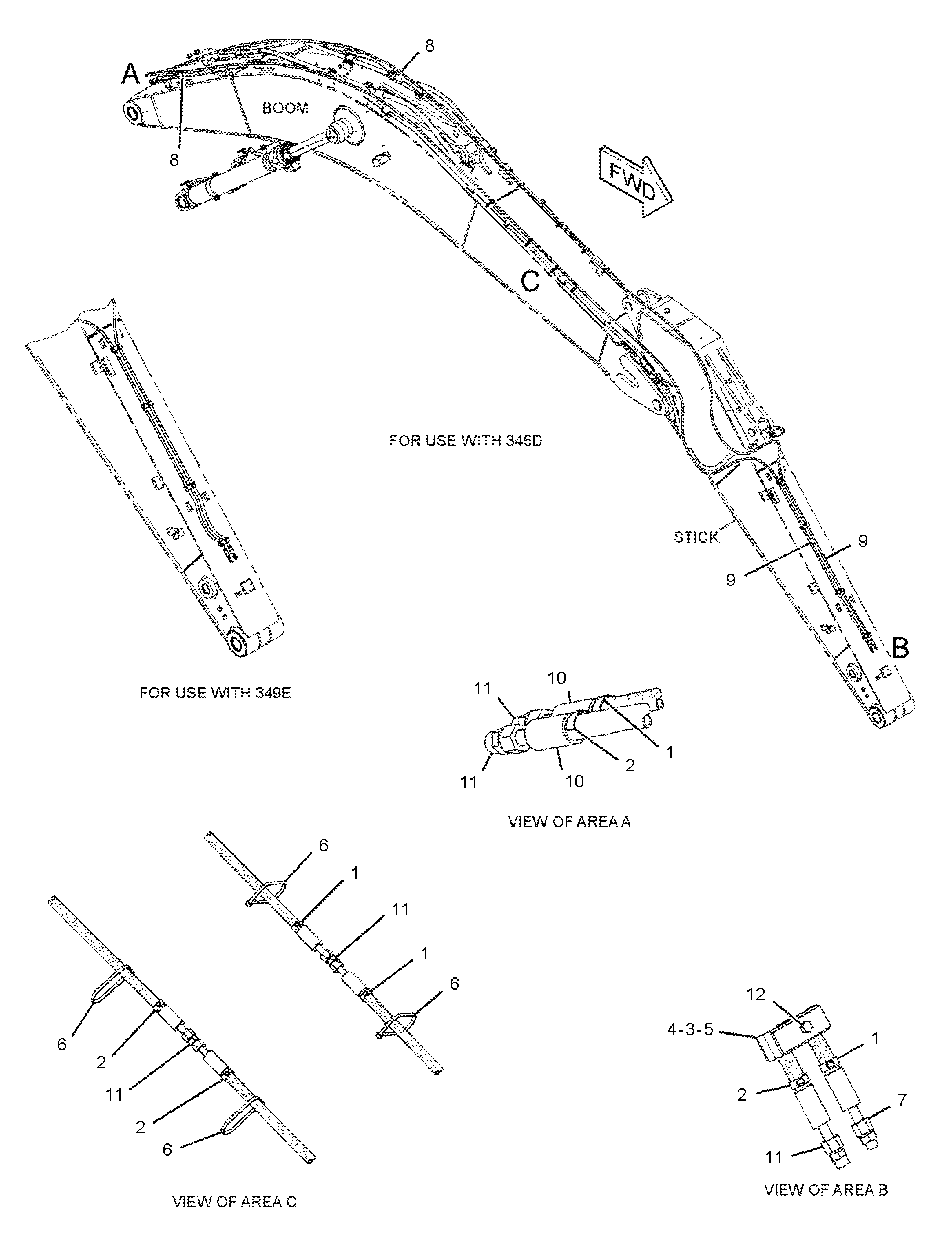 CAT  	 	334-0112:  Шланг в сборе 