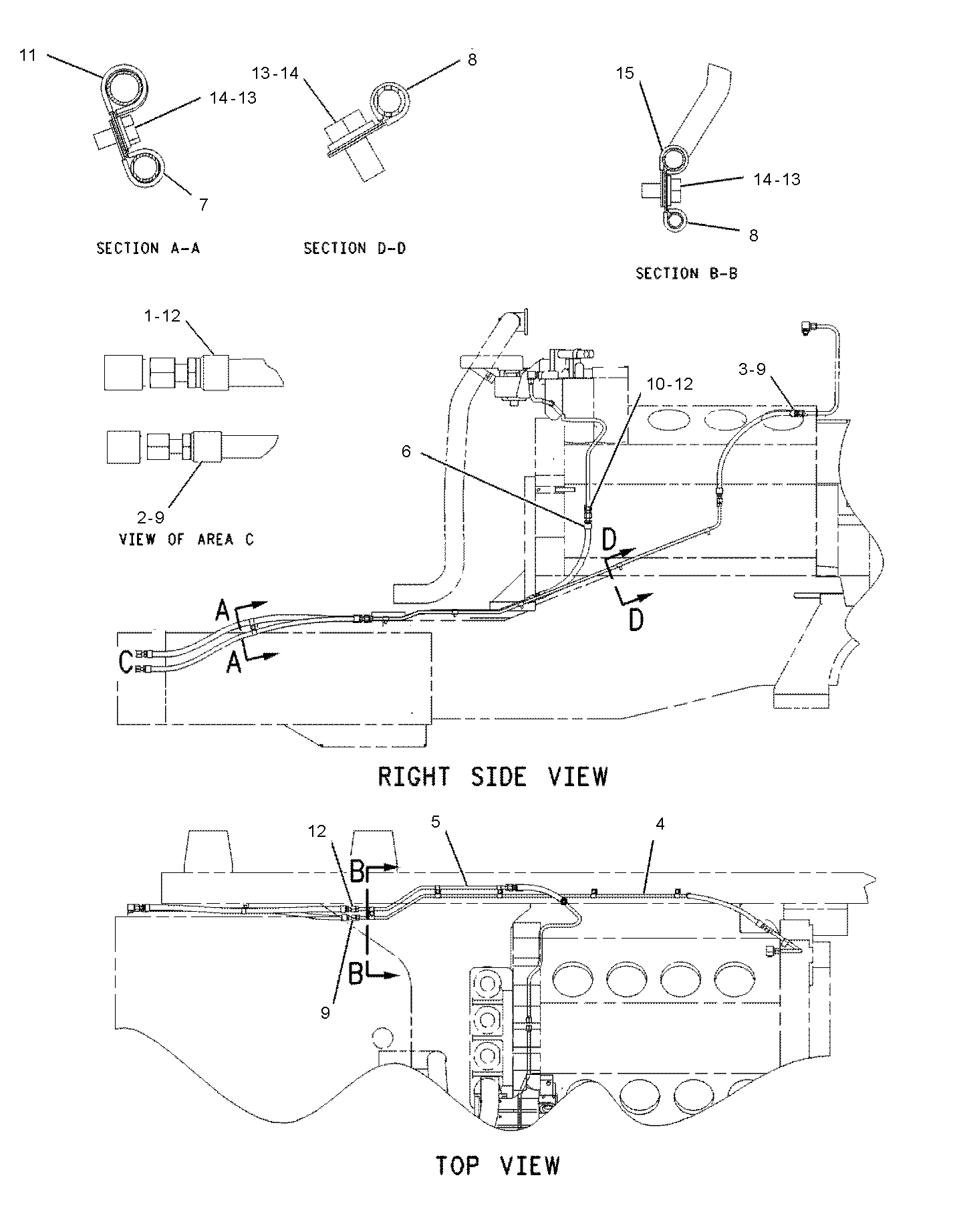 CAT  	 	172-8599:  Шланг в сборе 