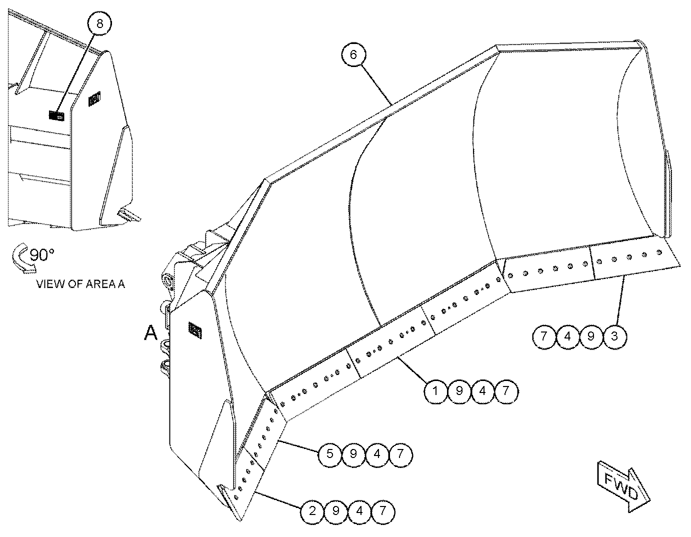 CAT  	 	7J-2980:  Режущая кромка 