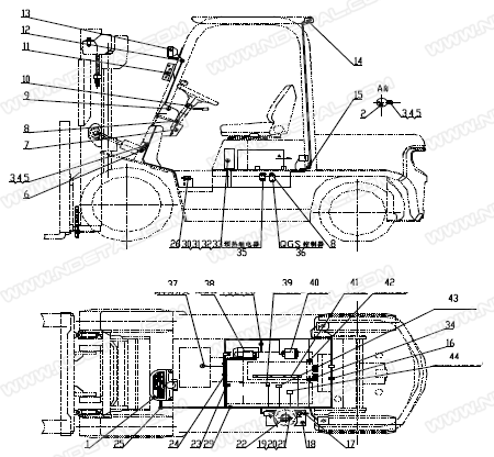 Support, Main wire-harness