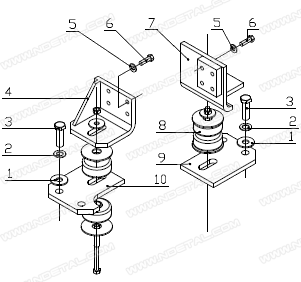 Engine left bracket
