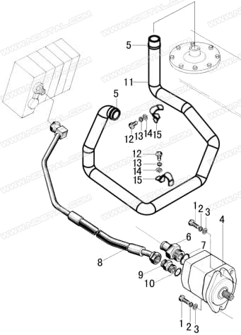 Oil pipe assy