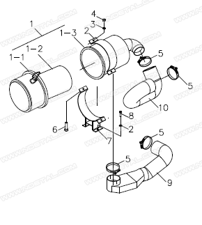 Air intake pipe