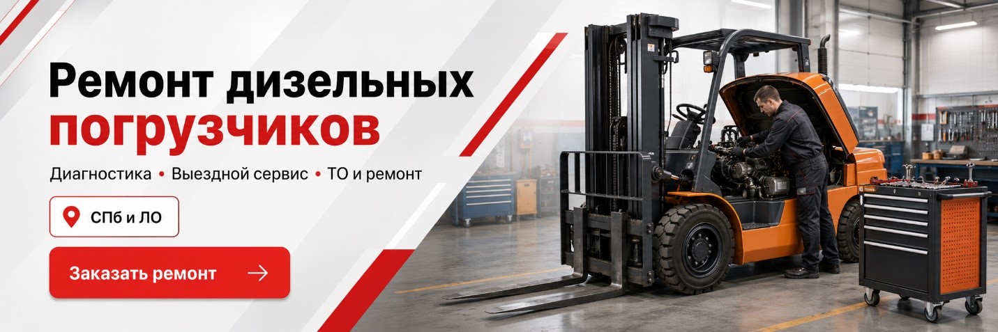 Ремонт дизельных погрузчиков в Санкт-Петербурге и Ленинградской области